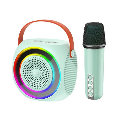Altavoz Karaoke Bluetooth XO F42 RGB + Microfono Azul (2)