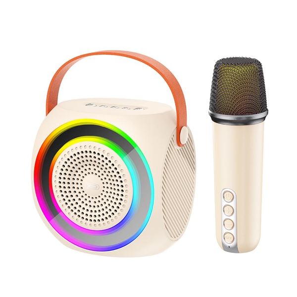 Altavoz Karaoke Bluetooth XO F42 RGB + Microfono Rosa (2)
