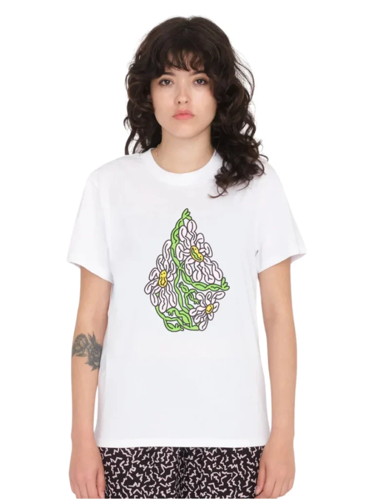 👕 Camiseta Volcom Radical Daze para chica en blanco