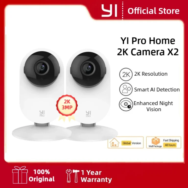YI-cámara de vigilancia 2K 3MP con wifi, sistema de protección de seguridad IP con visión nocturna…