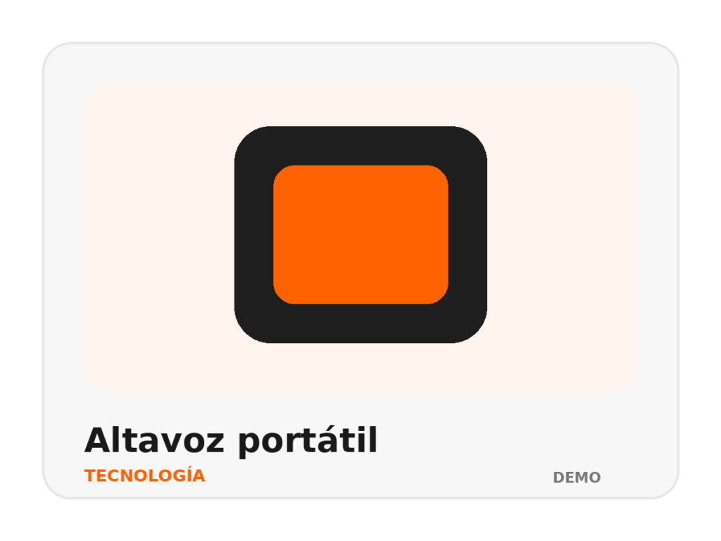 altavoz bluetooth portátil