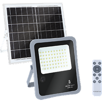 Aigostar - Foco proyector LED solar con mando a distancia, 200W, 6500W luz blanca. Resistente al agua IP65. Perfectos para exterior jardín, patios, caminos o garajes