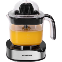 Aigostar Juicy - Exprimidor eléctrico, 40W, 1,2 L de capacidad, rotación bidireccional, 2 conos de distin