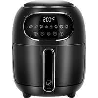 Taylor Swoden Joke - Freidora de aire sin aceite de 3 L. 1300W. Pantalla LED táctil, 8 menús preprogramados, tiempo y temperatura ajustables manualmente. Libre de BPA. Diseño exclusivo, color negro