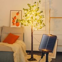 🌿 Árbol de Eucalipto Artificial con Luces LED Solares de Aigostar
