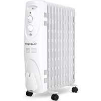 Aigostar Pangpang - Radiador de aceite de 11 elementos, 2300 Watios, dispone de 3 ajustes de potencia y c