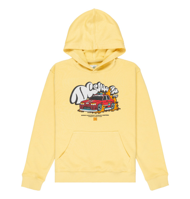 14/L Tire Fire - Sudadera con capucha Amarillo chicos 8-16