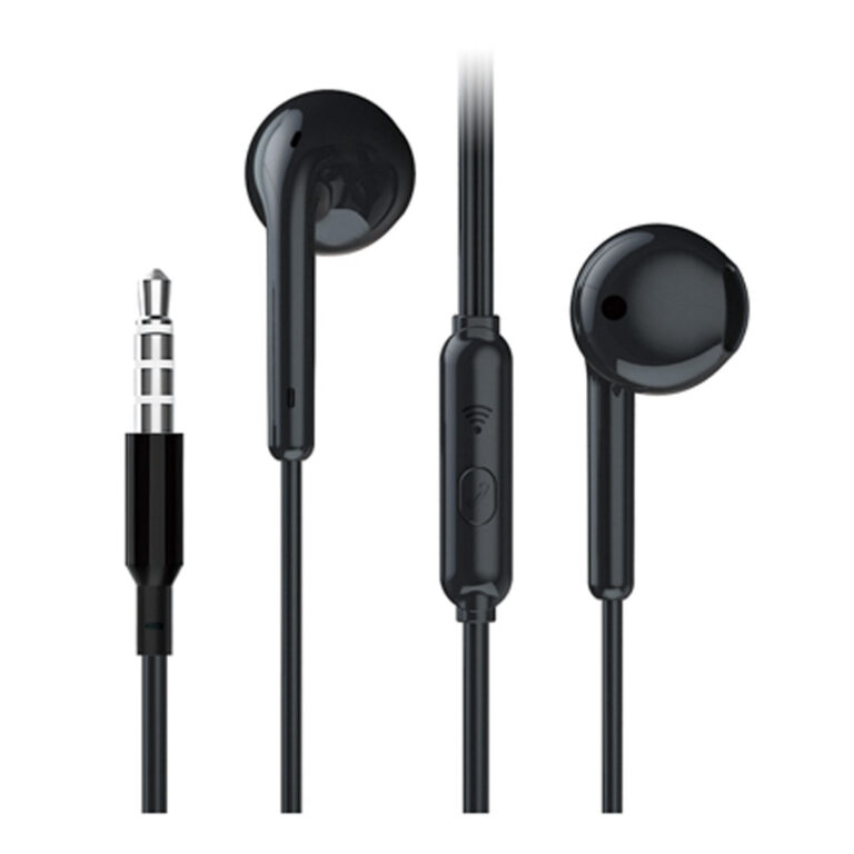 Auriculares con Cable Jack 3.5mm Semi in-ear EP1782 Unico Negro