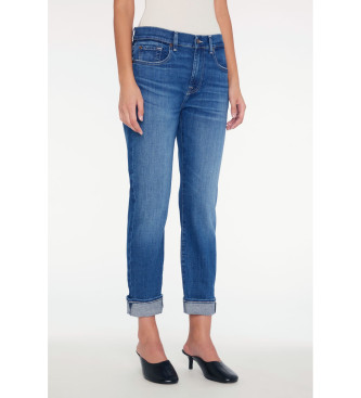 7 For All Mankind para mujer. JSDTC120SM Jeans Boyfriend de talle medio azul (26), Casua