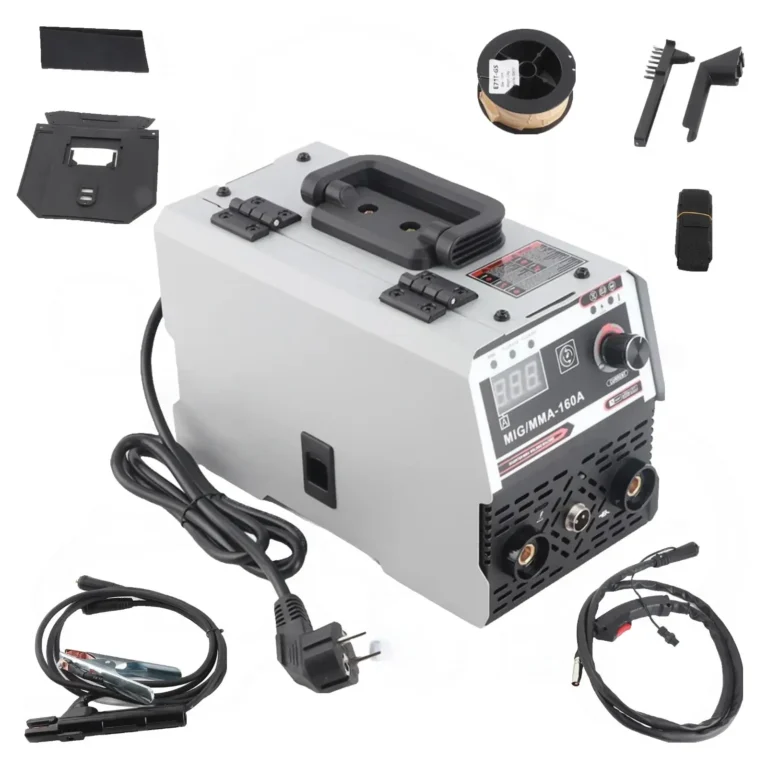 Máquina de soldar MIG/MMA 2 en 1, ajuste de corriente de 20-120 A, inversor IGBT DC,…