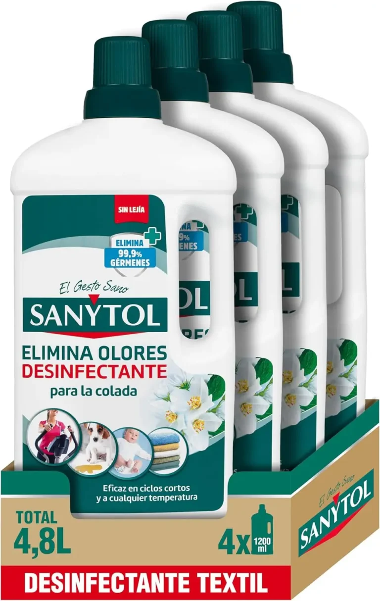 Sanytol – Desinfectante Textil, Elimina Gérmenes y Malos Olores de la Ropa Sin Lejía - Pack…