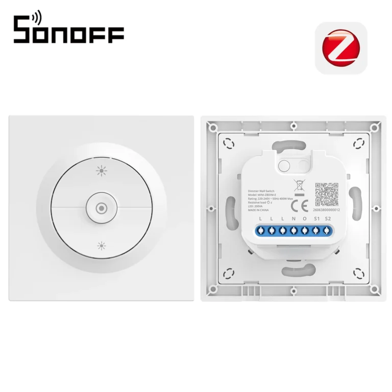 Interruptor de Pared con Atenuador Zigbee SONOFF Orb-ZBDIM MINI-ZBDIM-E, Atenuación sin Parpadeo, Monitoreo de Energía, Protección…
