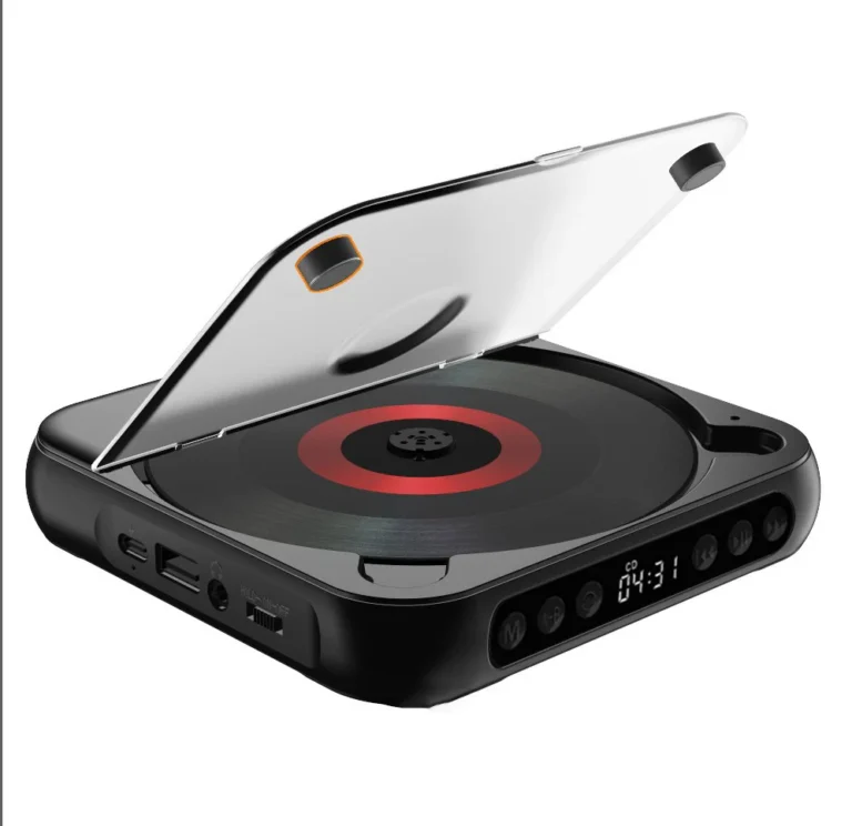 Reproductor de CD Portátil con Bluetooth, USB-C de carga rápida, regalo para estudiar música, abuelos, color…
