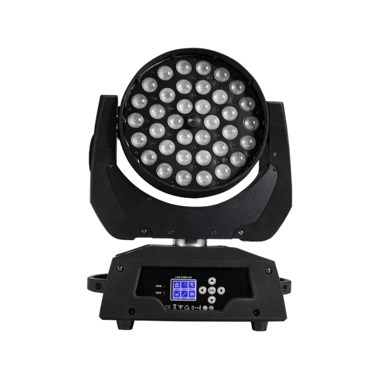 SHEHDS 36x18W LED Zoom Wash cabeza móvil iluminación botón versión RGBWA + Color UV para discoteca…