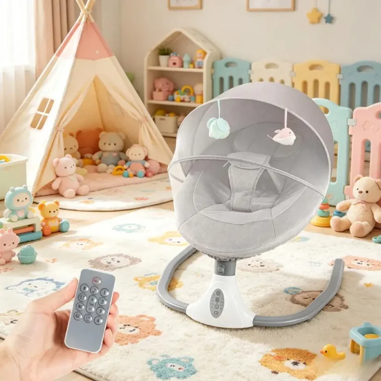 Columpio para Bebés Recién Nacidos Bymaocar, Cuna de Seguridad con 25 Posiciones ° Soporte ergonómico curvo…