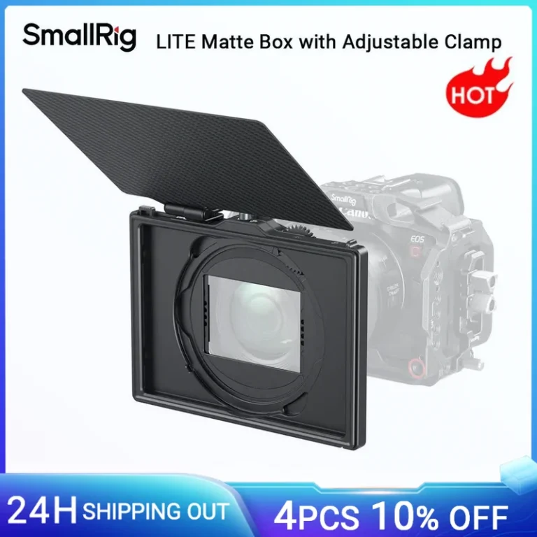 Caja mate SmallRig LITE con abrazadera ajustable, caja mate DSLR con bandera superior de fibra para…