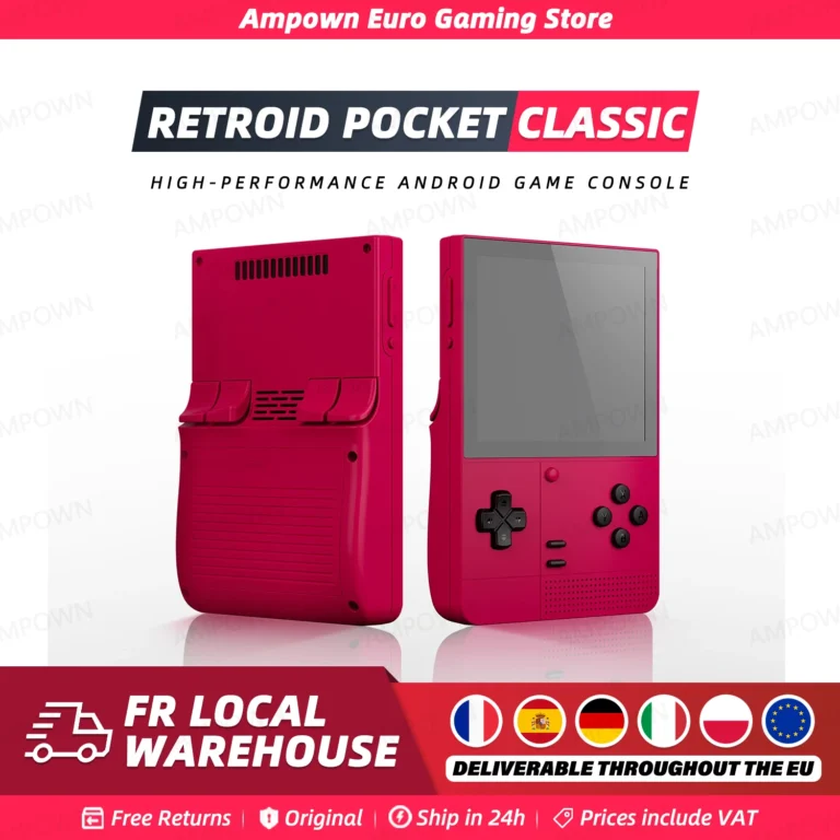 Consola de Juegos Portátil Retroid Pocket Classic, Snapdragon G1 Gen2, Pantalla AMOLED de 3.92'', Android 14,…