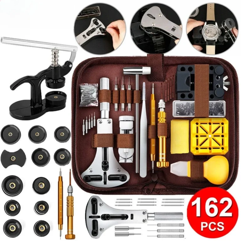Juego de Herramientas para Reparación de Relojes, Kit Profesional para Reparación de Relojes, Ideal para Reparar…