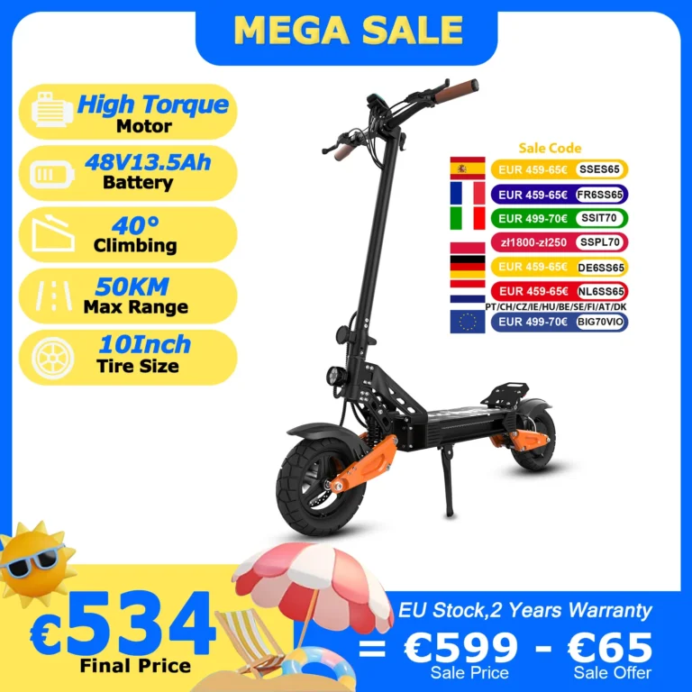 Scooter Eléctrico JUICEASE C67Lite, Batería de Alta Capacidad de 48V 13.5Ah, Motor de Alto Rendimiento, 50…