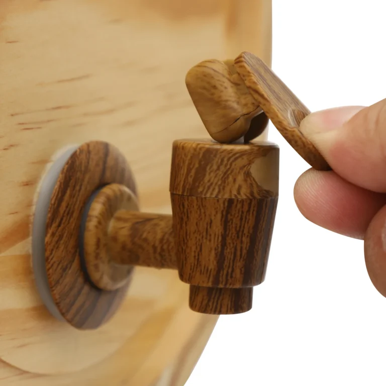 Barril de Vino de Madera de 5L, Dispensador de Bebidas de Pino con Soporte y Grifo,…