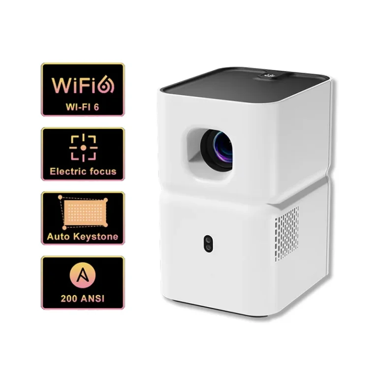 PANDA PF03 Proyector Nativo 720P Bluetooth WiFi6 Proyector de películas Real 200 ANSI Auto Keystone Enfoque…