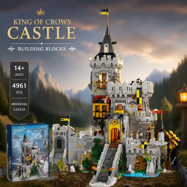 Barweer 4961PCS El Castillo del Rey Cuervo, Set de Bloques de Construcción, 3867PCS, Kit de Modelo…