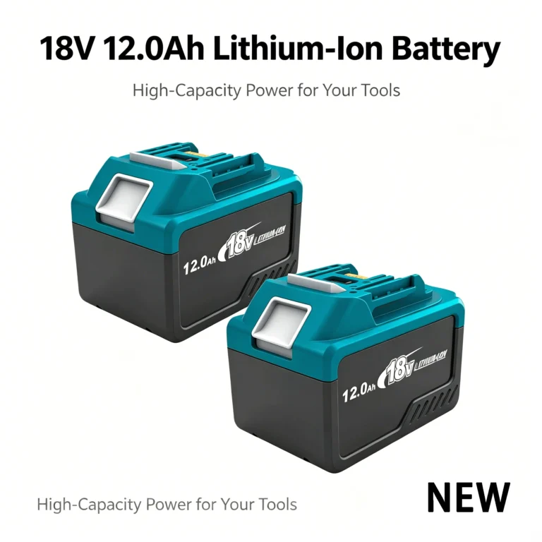 2 baterías de litio de gran capacidad de 18 V y 12,0 Ah con salida tipo…