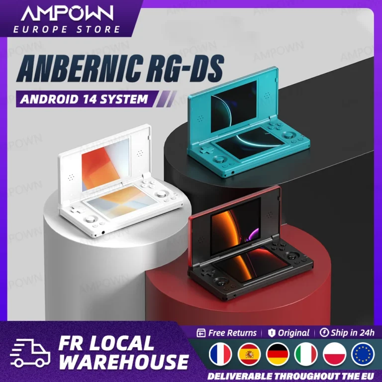Consola de Juegos Portátil Android ANBERNIC RG DS, Reproductor de Juegos Retro, Pantallas Táctiles IPS OCA…