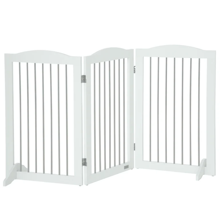 PawHut PawHut Barrera de Seguridad para Perros para Escaleras y Puertas Diseño Plegable y Pies de…