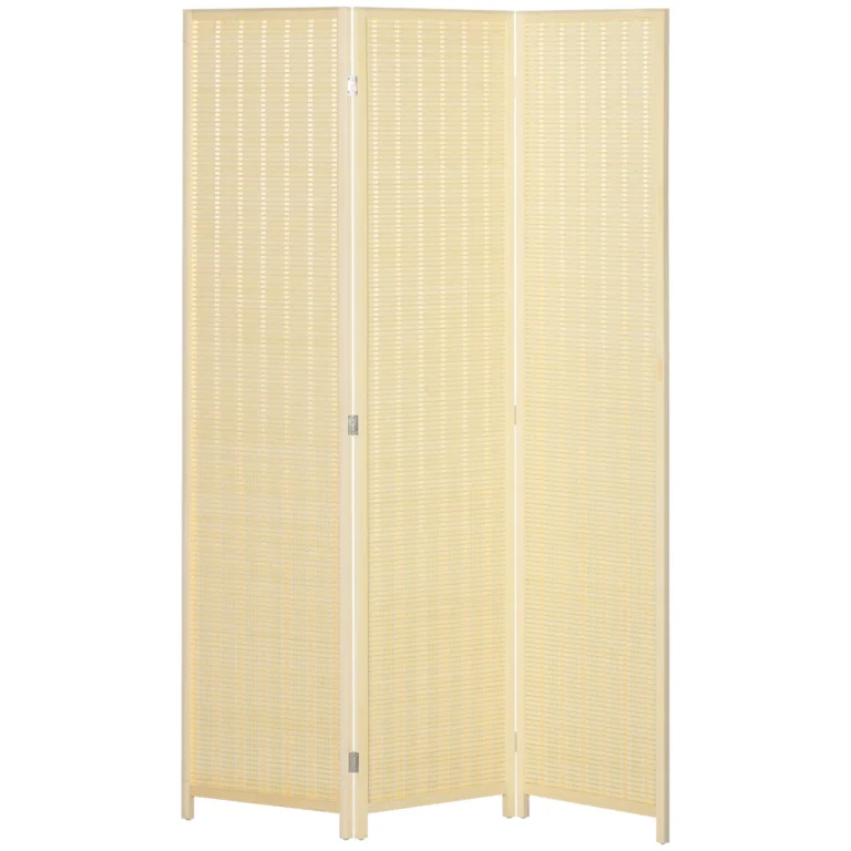 Separador de ambientes plegable HOMCOM de 3 paneles, 135 x cm, de tablero, para sala de…