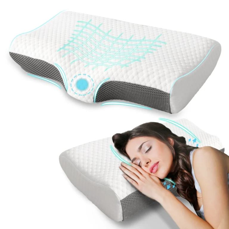 Almohada para el dolor de cuello Good Nite con almohada ortopédica de soporte para el cuello…