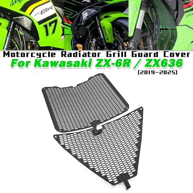 Para Kawasaki ZX-6R ZX636 2019-2025 cubierta protectora para parrilla de radiador de motocicleta compatible con Kawasaki…