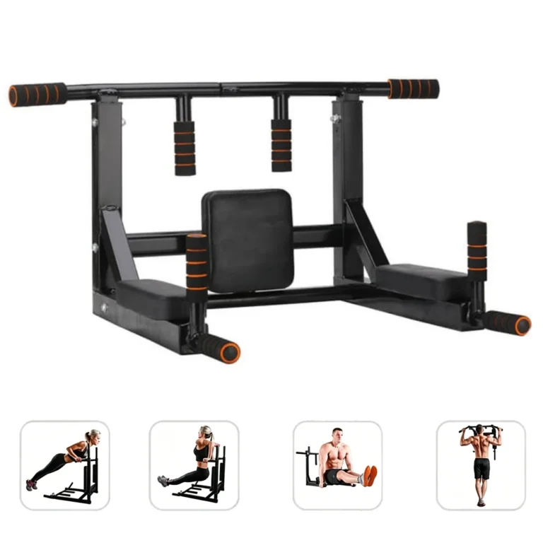 Barra de dominadas con múltiples agarres, apta para pared, 3 en 1, multifuncional, soporta 200 kg,…