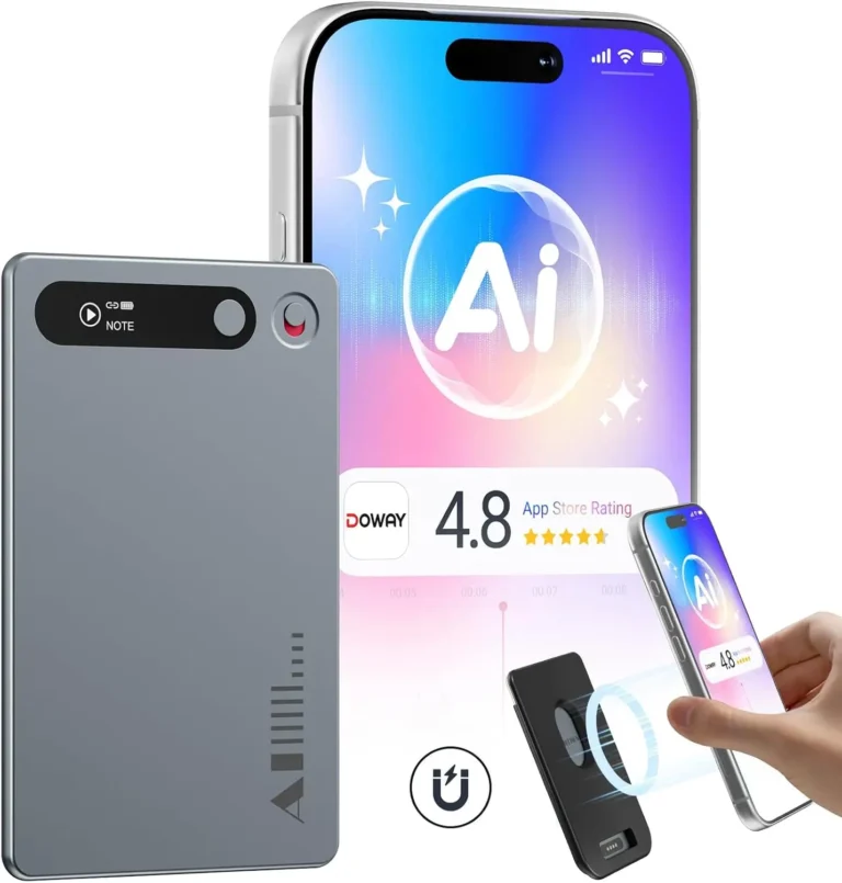 Grabadora de Voz con IA MECHEN de 64 GB, Dispositivo de Toma de Notas con IA…