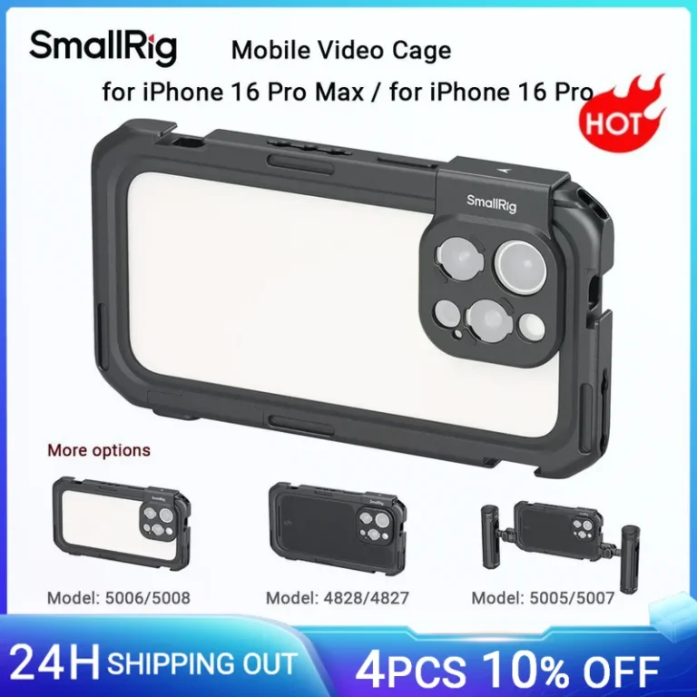 SmallRig-jaula de vídeo móvil edición básica para iPhone 16 Pro Max, para grabación de vídeo, YouTube,…