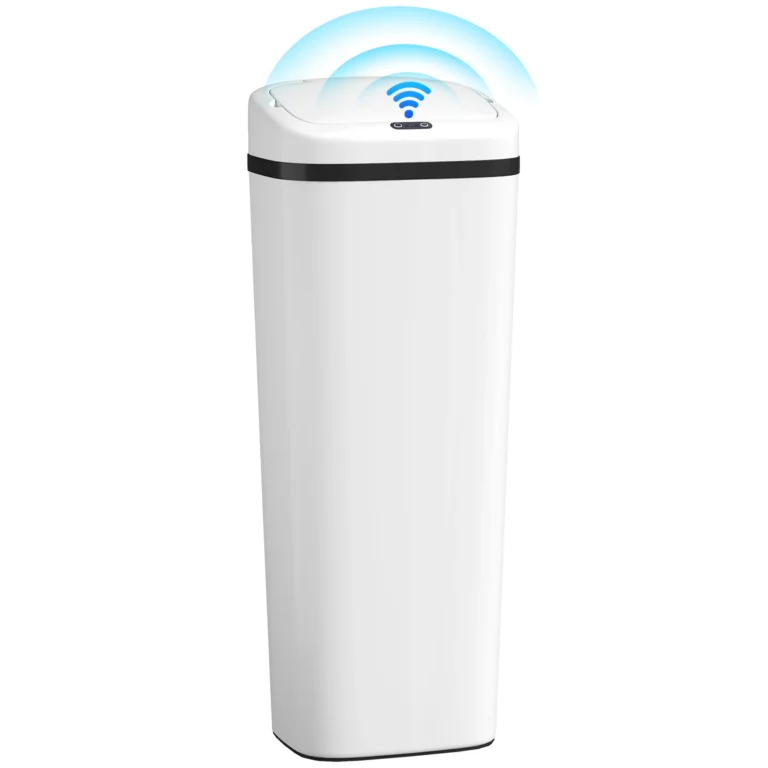 HOMCOM Contenedor de Basura Automático para Cocina, 50L, Doble Modo de Apertura, Sensor de Movimiento sin…