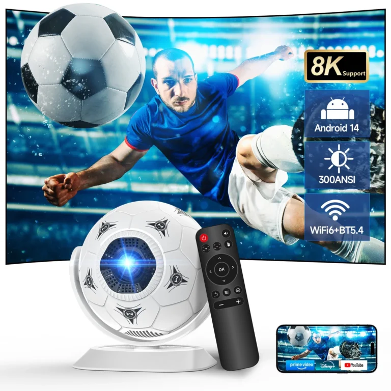 Proyector Magcubic Android 14 HY300F 8K, Proyector MINI de 30 Ansi, LED Wifi6 BT5.4, Proyector de…
