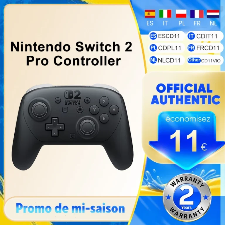 Control Inalámbrico para Nintendo Switch 2 Pro, con Botones Traseros GL/GR, Diseño Optimizado y Precisión