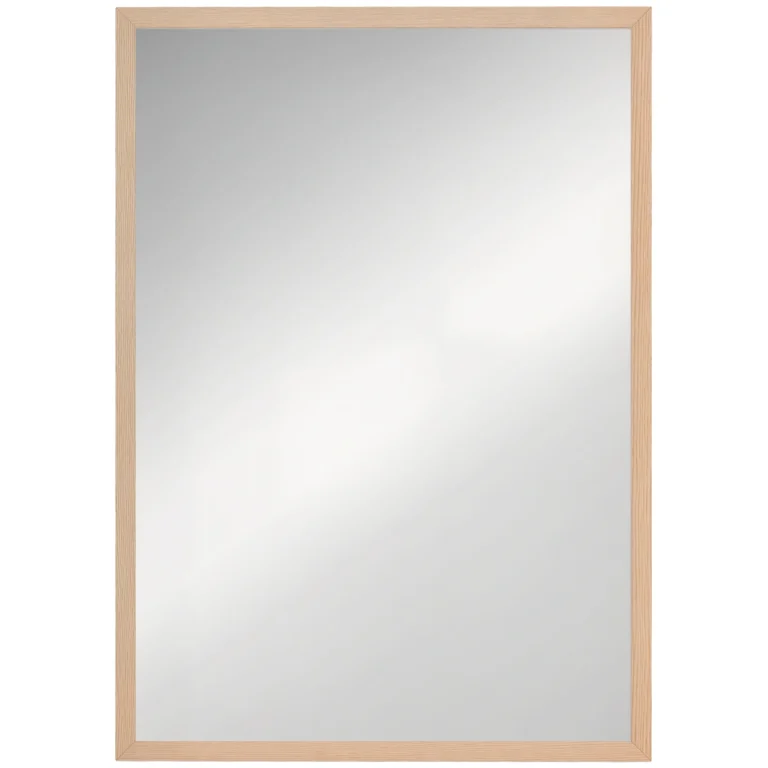 HOMCOM Espejo de Baño 50x70 cm Espejo de Pared Decorativo para Salón Entrada Pasillo Horizontal o…