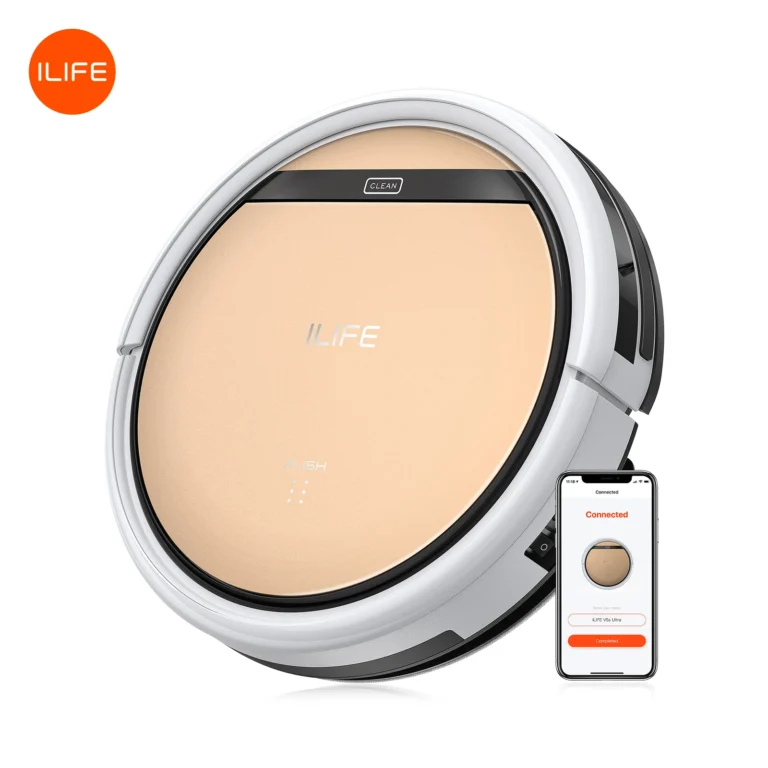 Robot Aspirador y Fregador ILIFE V5s Ultra, Succión de 4000 Pa, Creación de Mapas, Programación de…