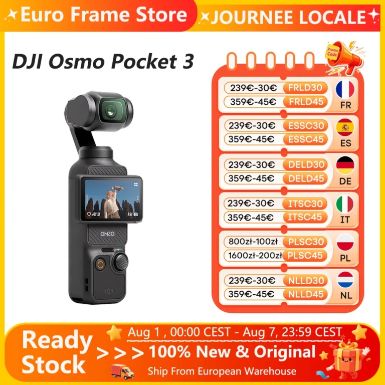 DJI Osmo Pocket 3, sensor potente de 1 pulgada, 4K/120fps, pantalla táctil giratoria de 2 pulgadas,…