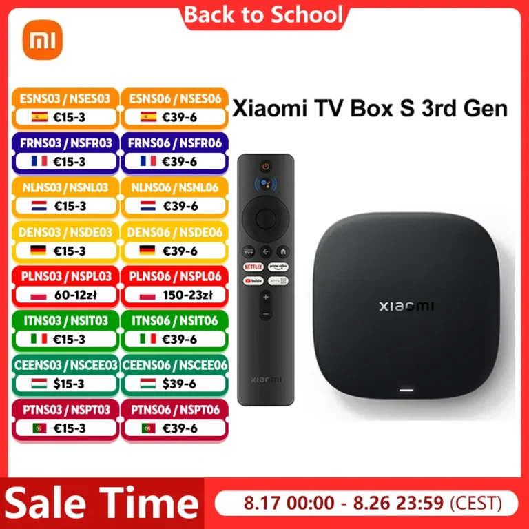 Xiaomi TV Box S 3.ª Generación Versión Global 2G RAM 32G ROM 4K UHD Dolby Vision…