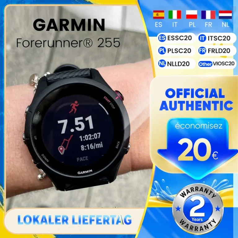 Reloj Inteligente Deportivo Garmin Forerunner 255 de 46 mm con Pantalla a Color de 1.3'', Batería…