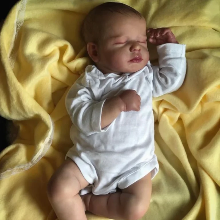 50CM LouLou Reborn realista acabado Bebe Reborn silicona vinilo tela cuerpo muñeca juguete hecho a mano…