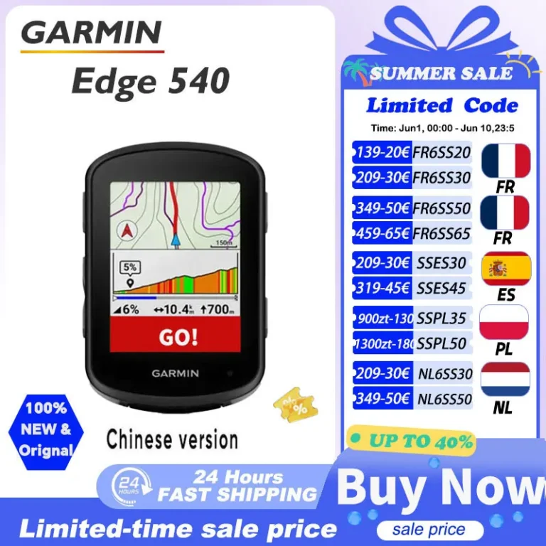 Computadora para Ciclismo Garmin Edge 540, Navegación con Mapas para Exteriores, Odómetro para Bicicleta de Montaña…