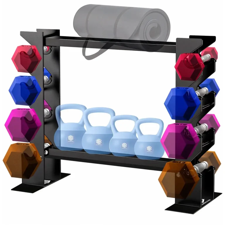 Soporte para Pesas – Estante Multicapa para Mancuernas – Organizador de Dumbbells para Gimnasio y Entrenamiento…