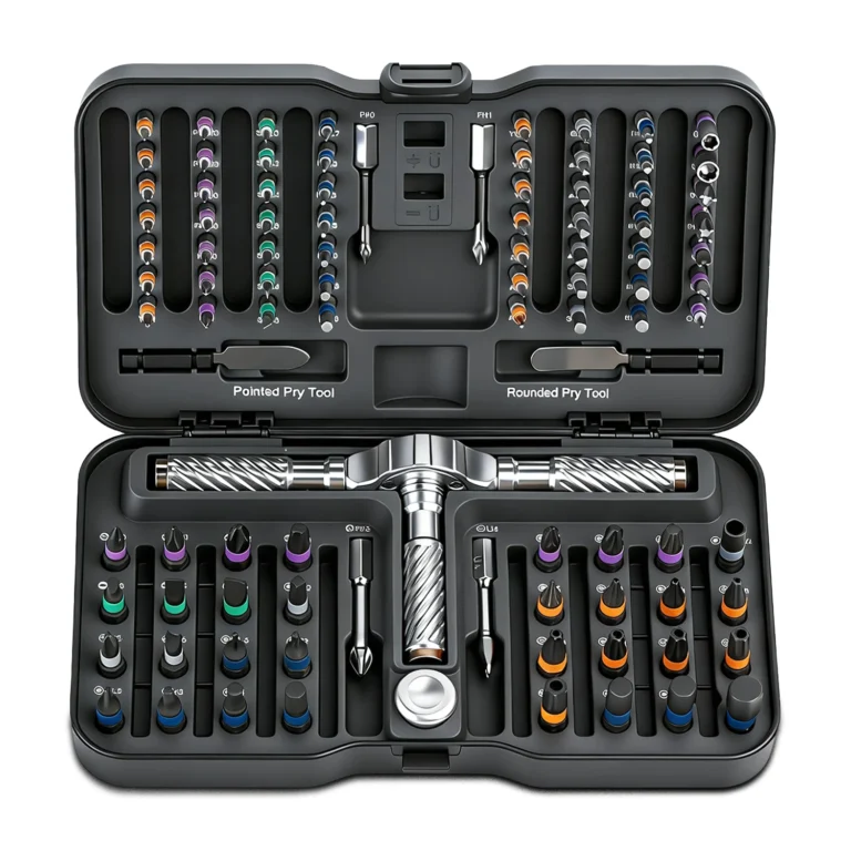 Juego de destornilladores de trinquete multifunción VMAN 100 en 1, con puntas magnéticas, mini kit de…