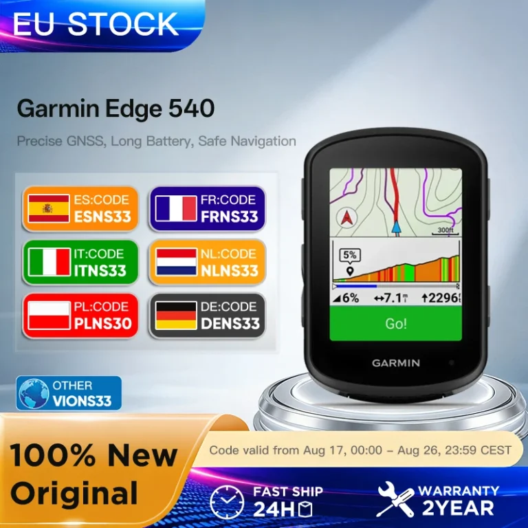 Computadora para Ciclismo Garmin Edge 540 Estándar, GNSS Multibanda, 42 Horas de Duración de Batería, ClimbPro,…