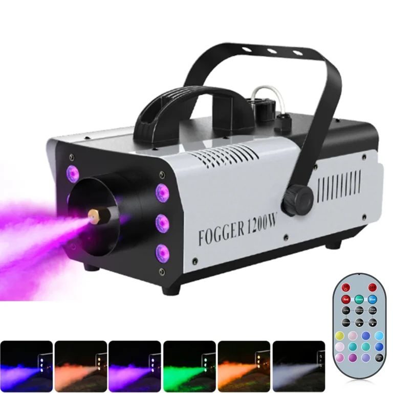 Datewink-máquina de humo y niebla de 1200W, RGB, 6LED, efecto de iluminación de escenario, generador de…