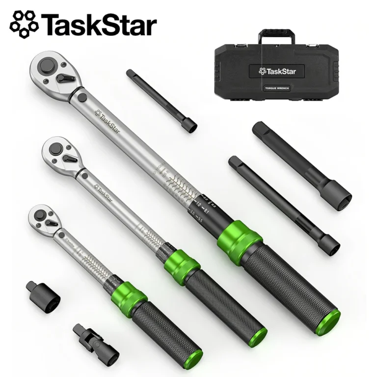 TaskStar-Kit de llave dinamométrica de 1/4 "y 3/8" y 1/2 ", 8 Uds. ±3% de precisión,…
